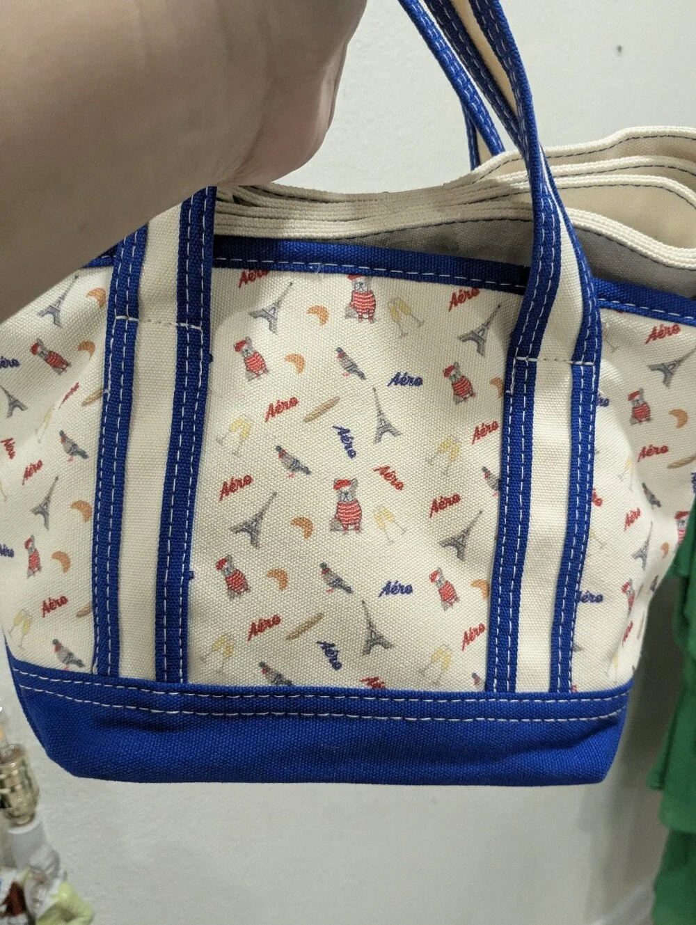 Aeropostale! Tic Toc French Bulldog Mini Tote